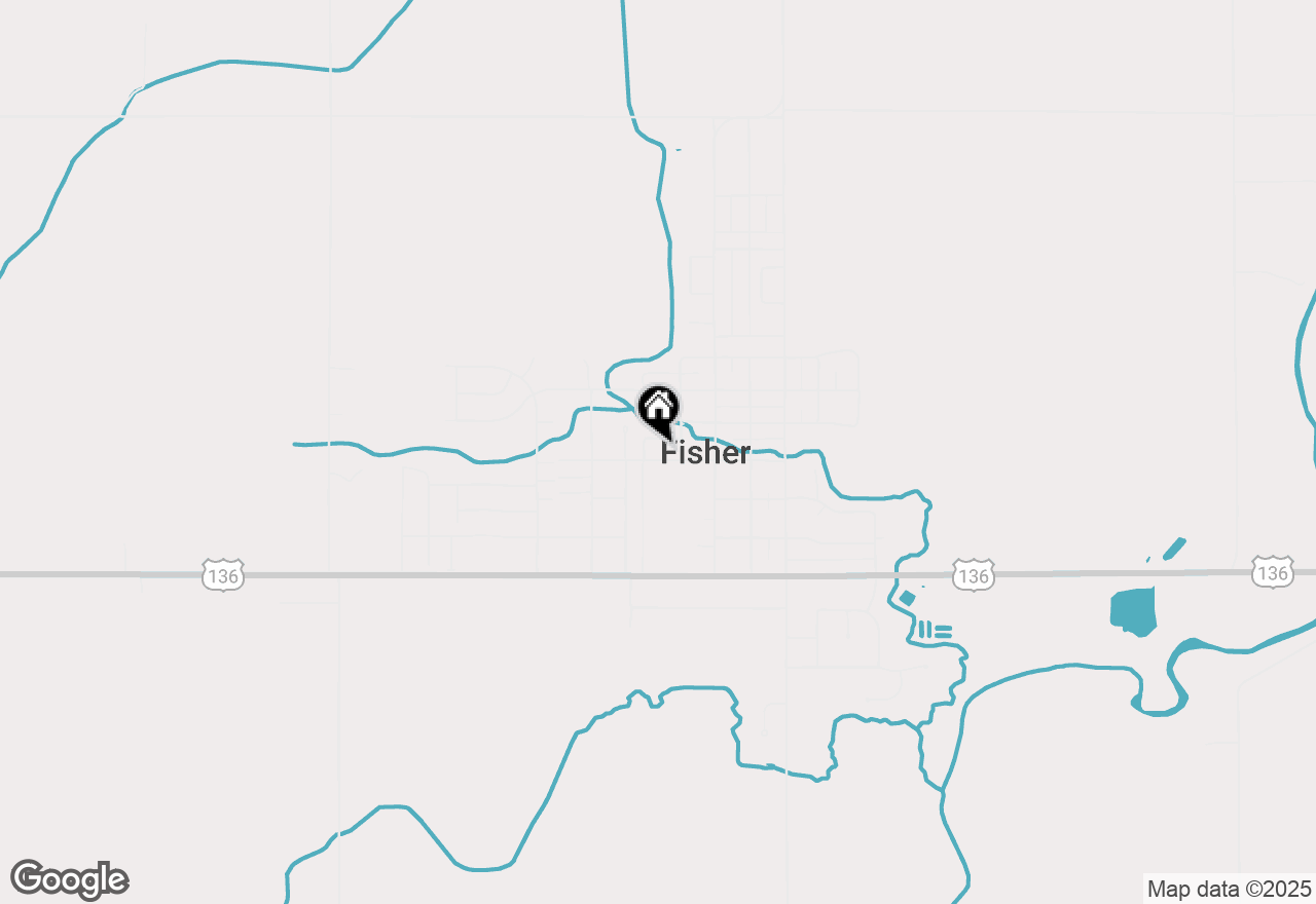 Map of 206 W Park Street, Fisher, IL 61843