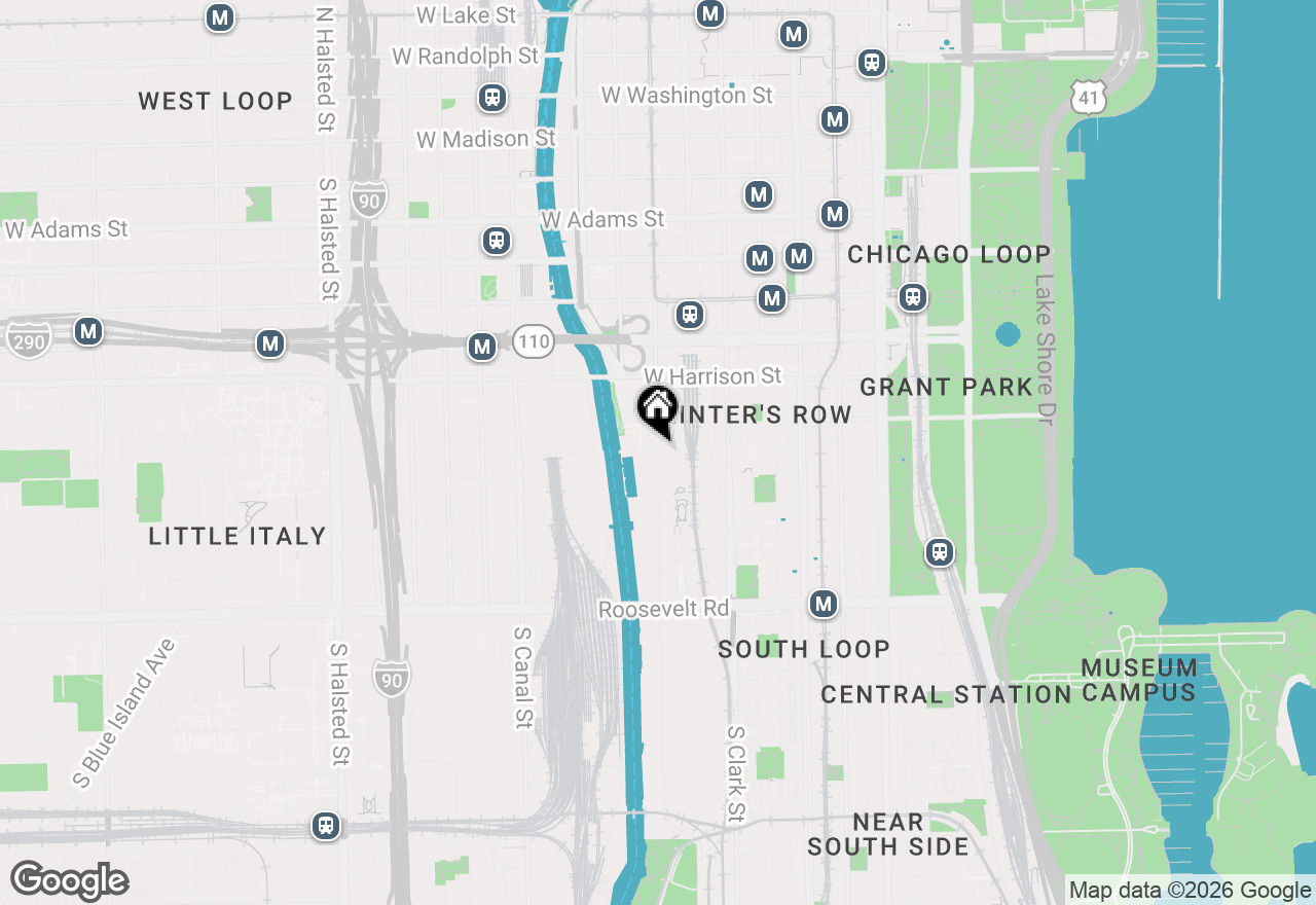Map of 234 W Polk Street #3301, Chicago, IL 60607