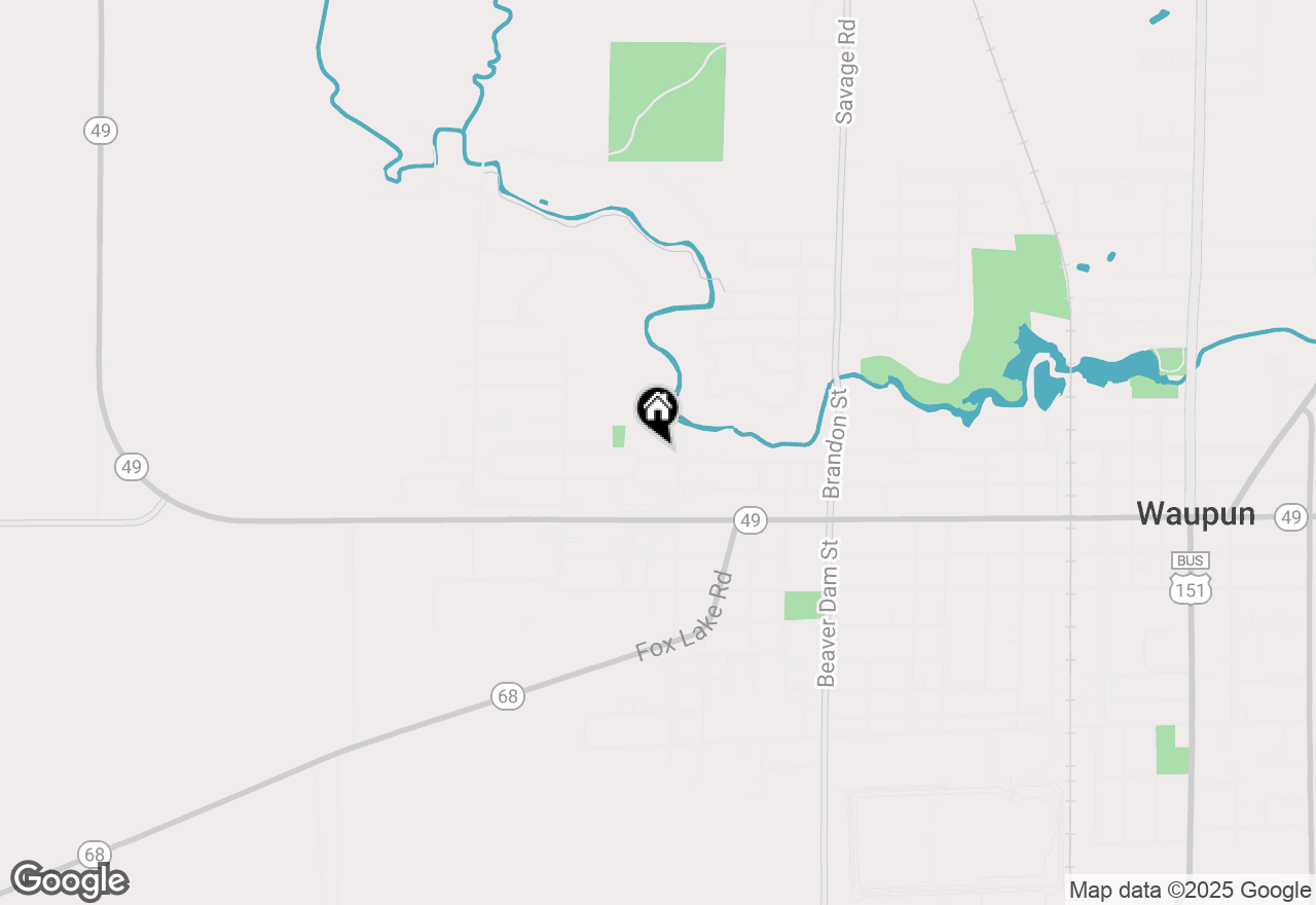 Map of 806-808 Rock River Avenue, Waupun, WI 53963