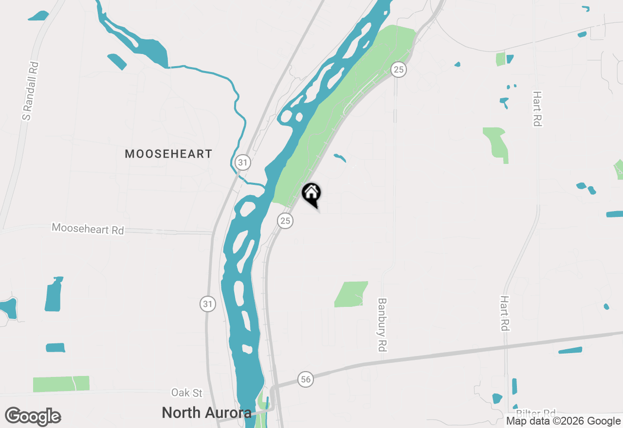 Map of 218 Sussex Court, North Aurora, IL 60542