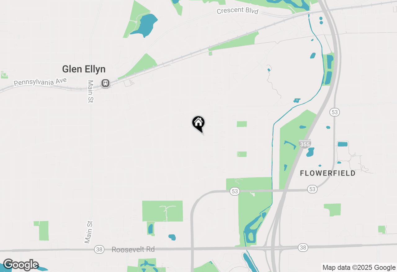 Map of 318 May Avenue, Glen Ellyn, IL 60137