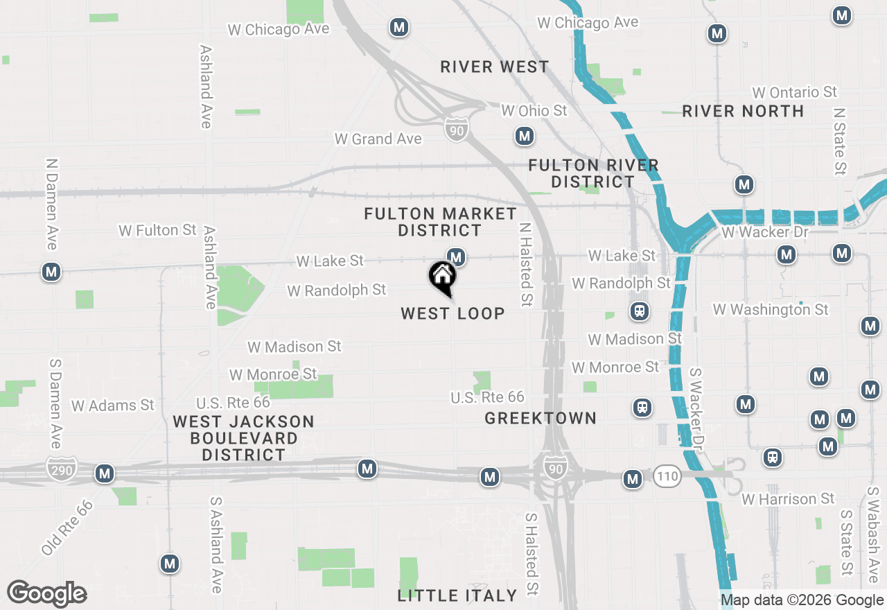 Map of 1000 W Washington Boulevard #430, Chicago, IL 60607