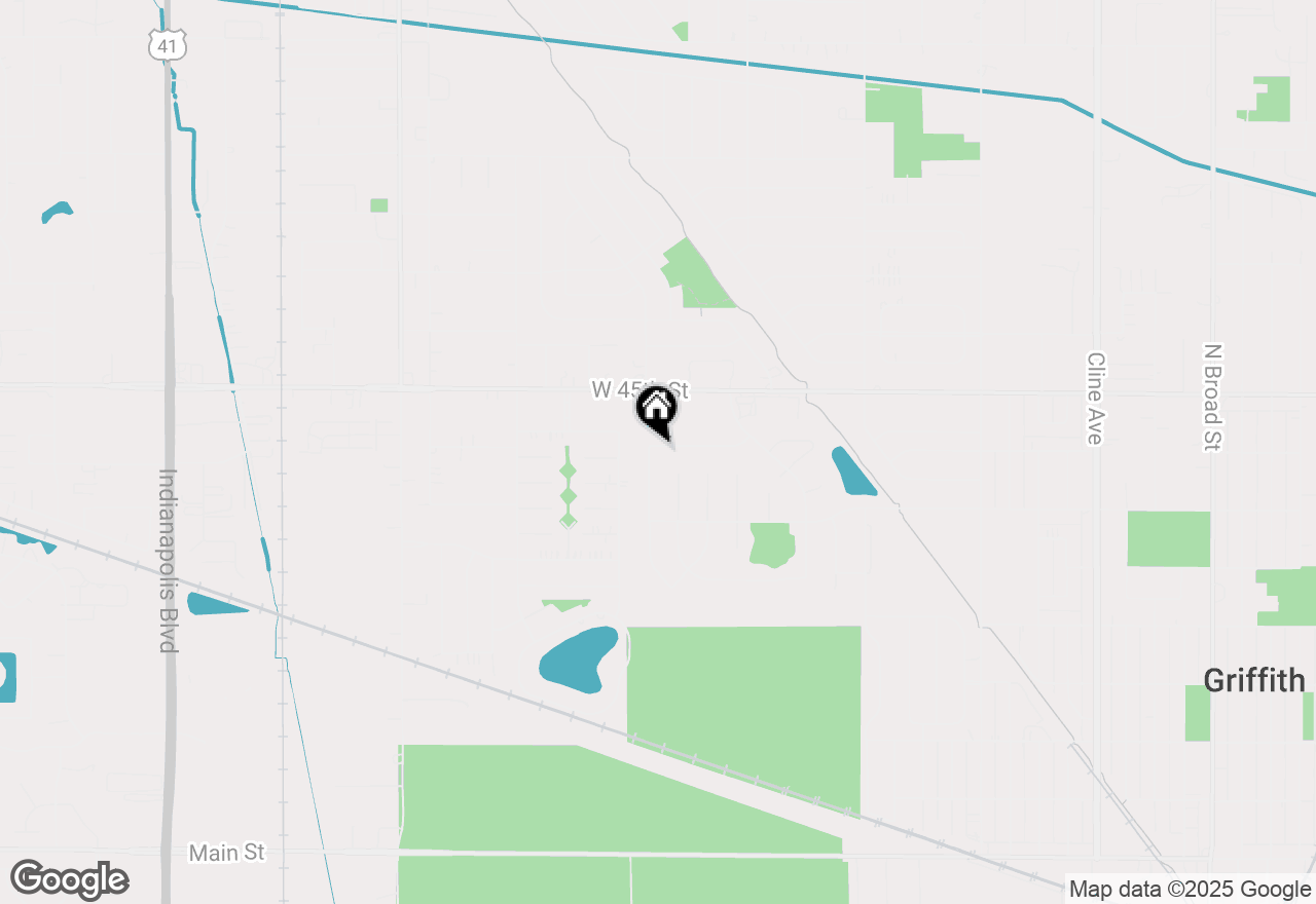 Map of 1951 W Ash Street, Griffith, IN 46319