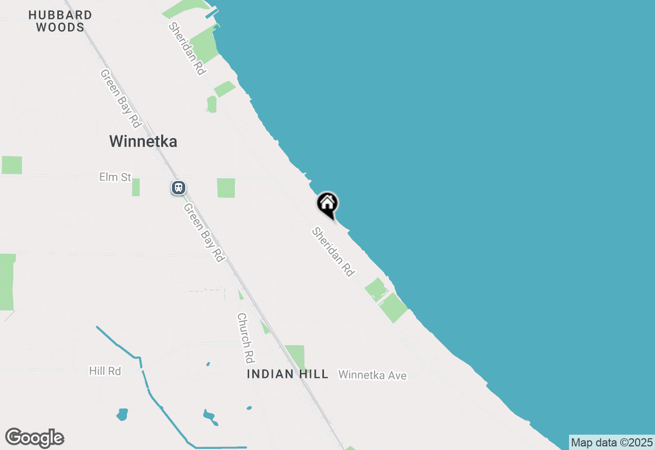 Map of 419 Sheridan Road, Winnetka, IL 60093