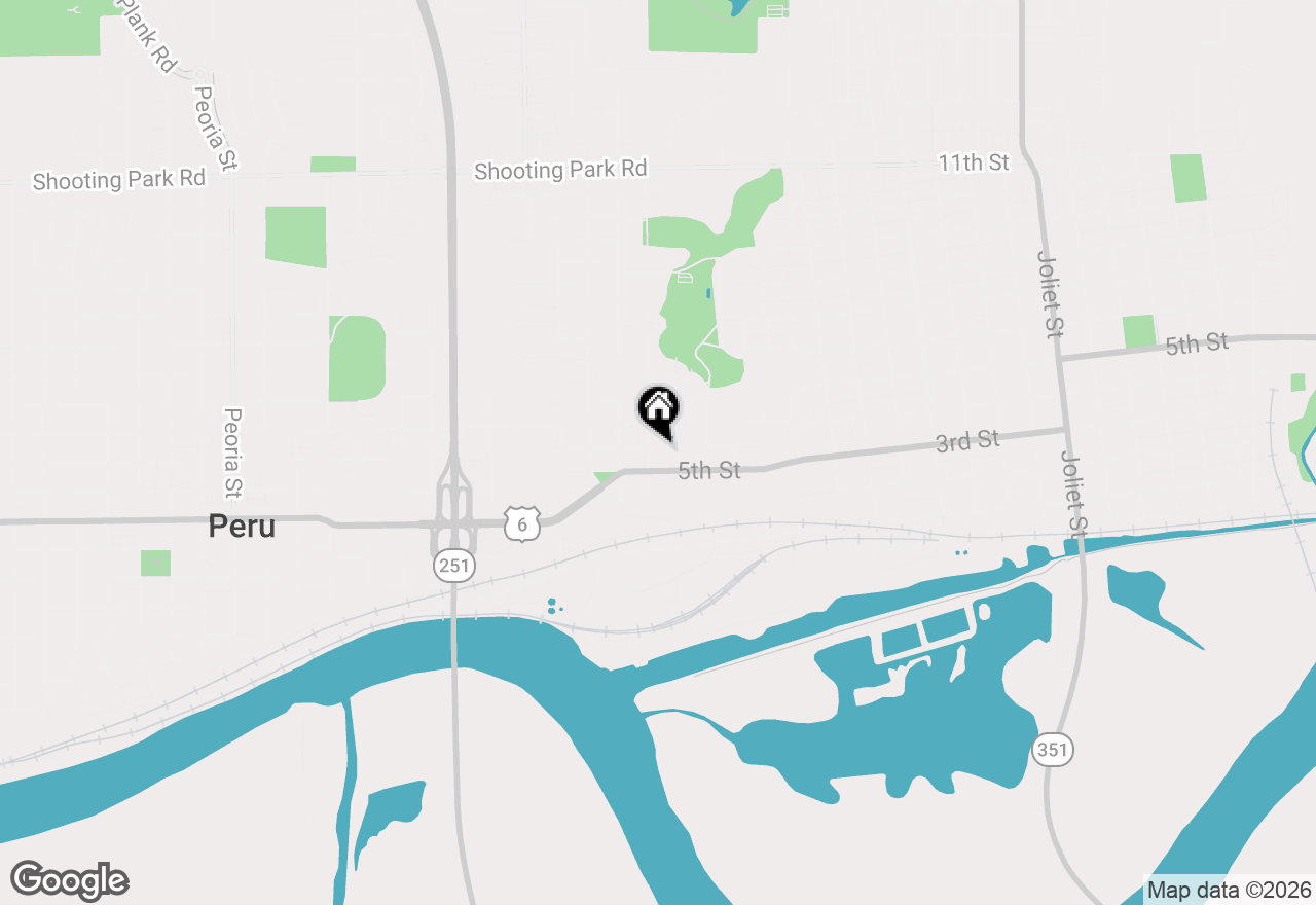 Map of 418 6th Street, Peru, IL 61354