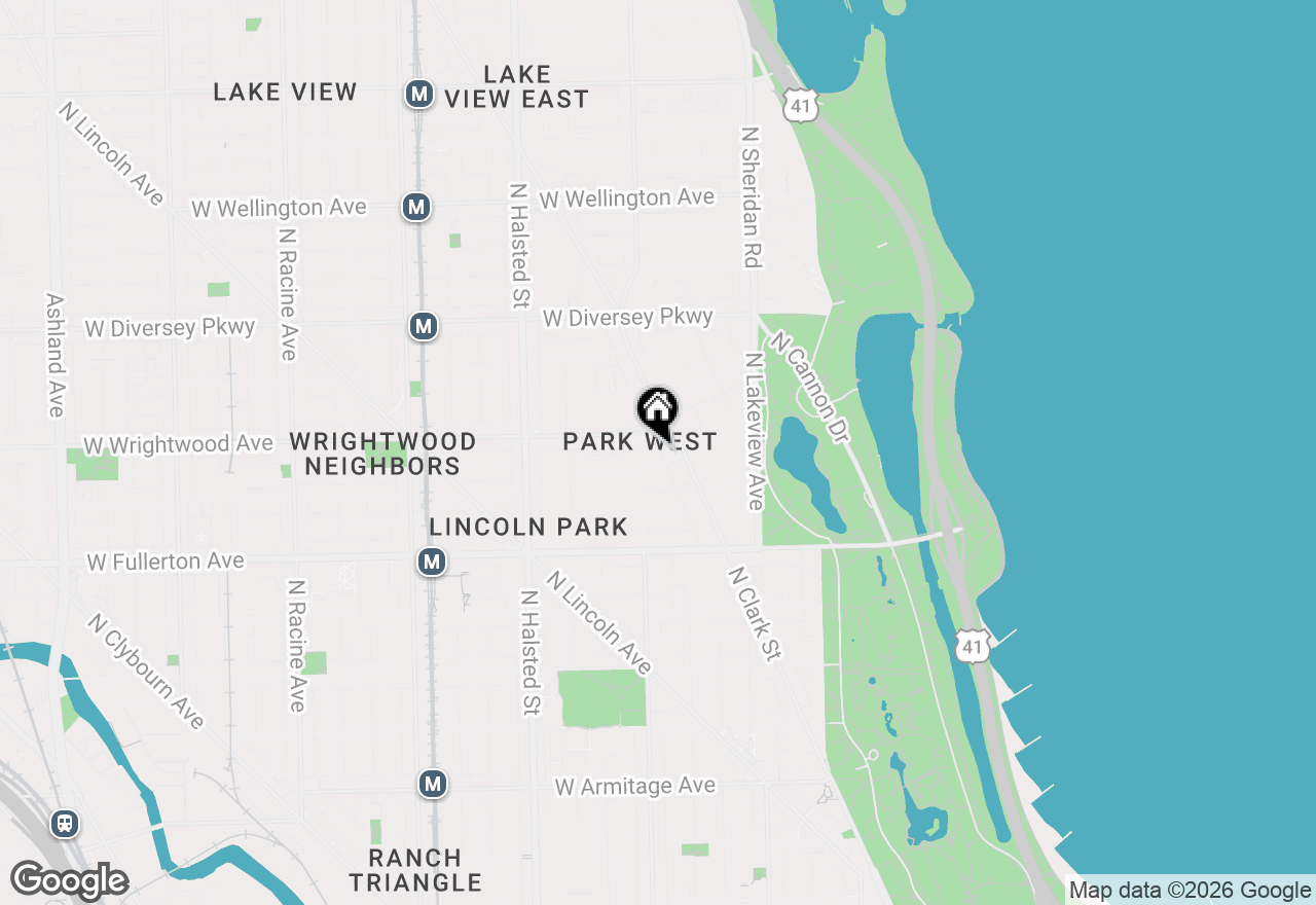 Map of 522 W Deming Place, Chicago, IL 60614