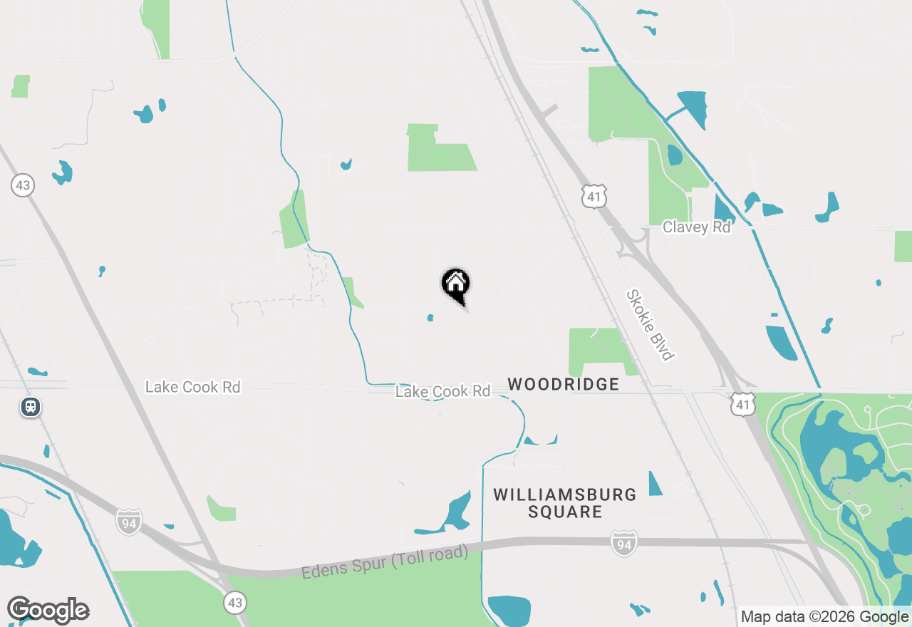 Map of (Address confidential), Highland Park, Illinois 60035