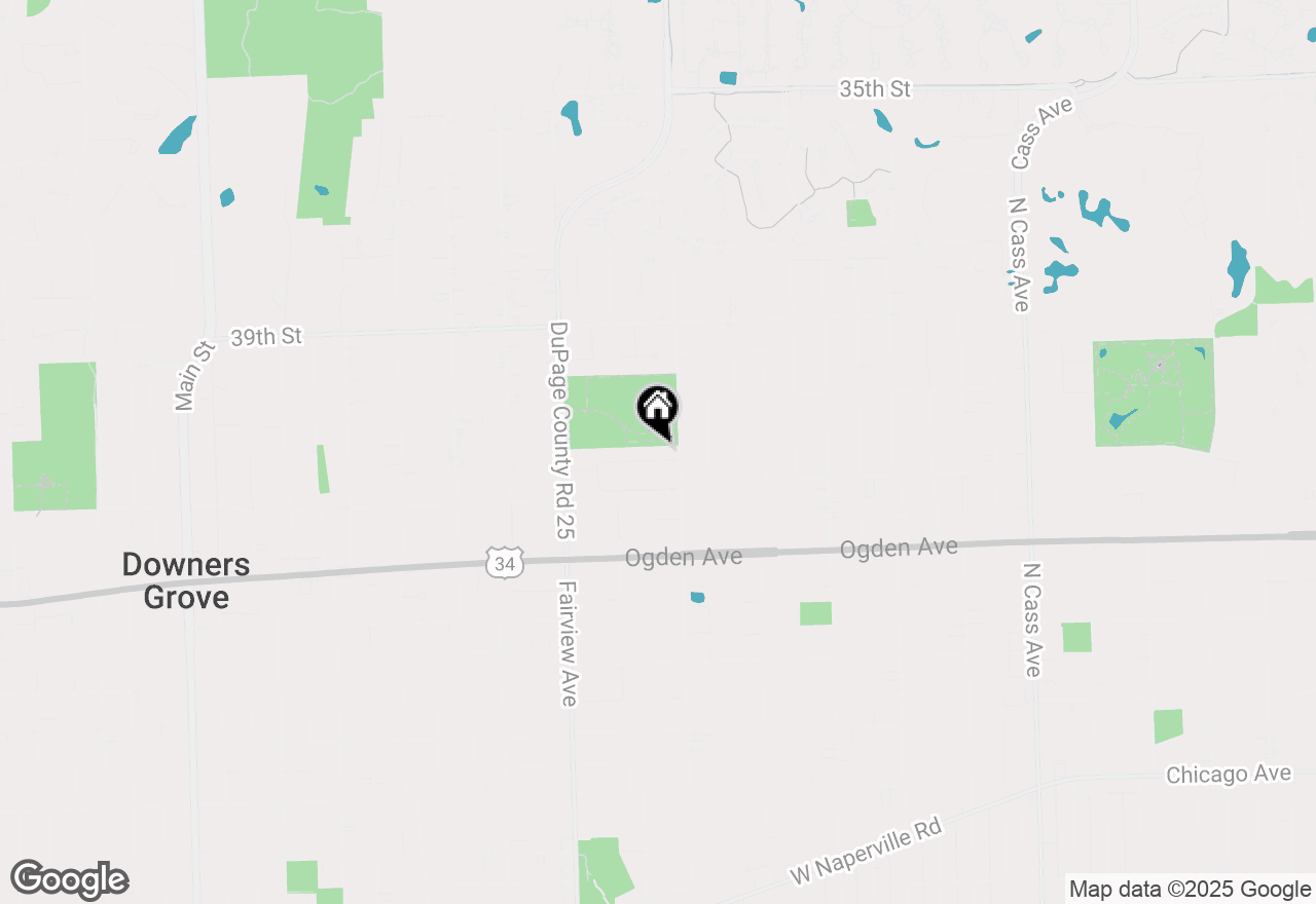 Map of 216 Shady Lane, Downers Grove, IL 60515