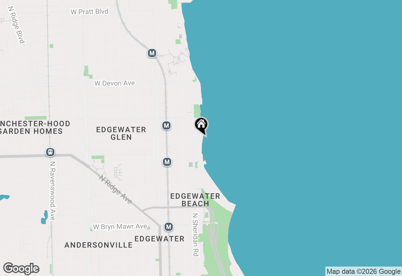 Map of 940 W Glenlake Avenue #19C, Chicago, IL 60660