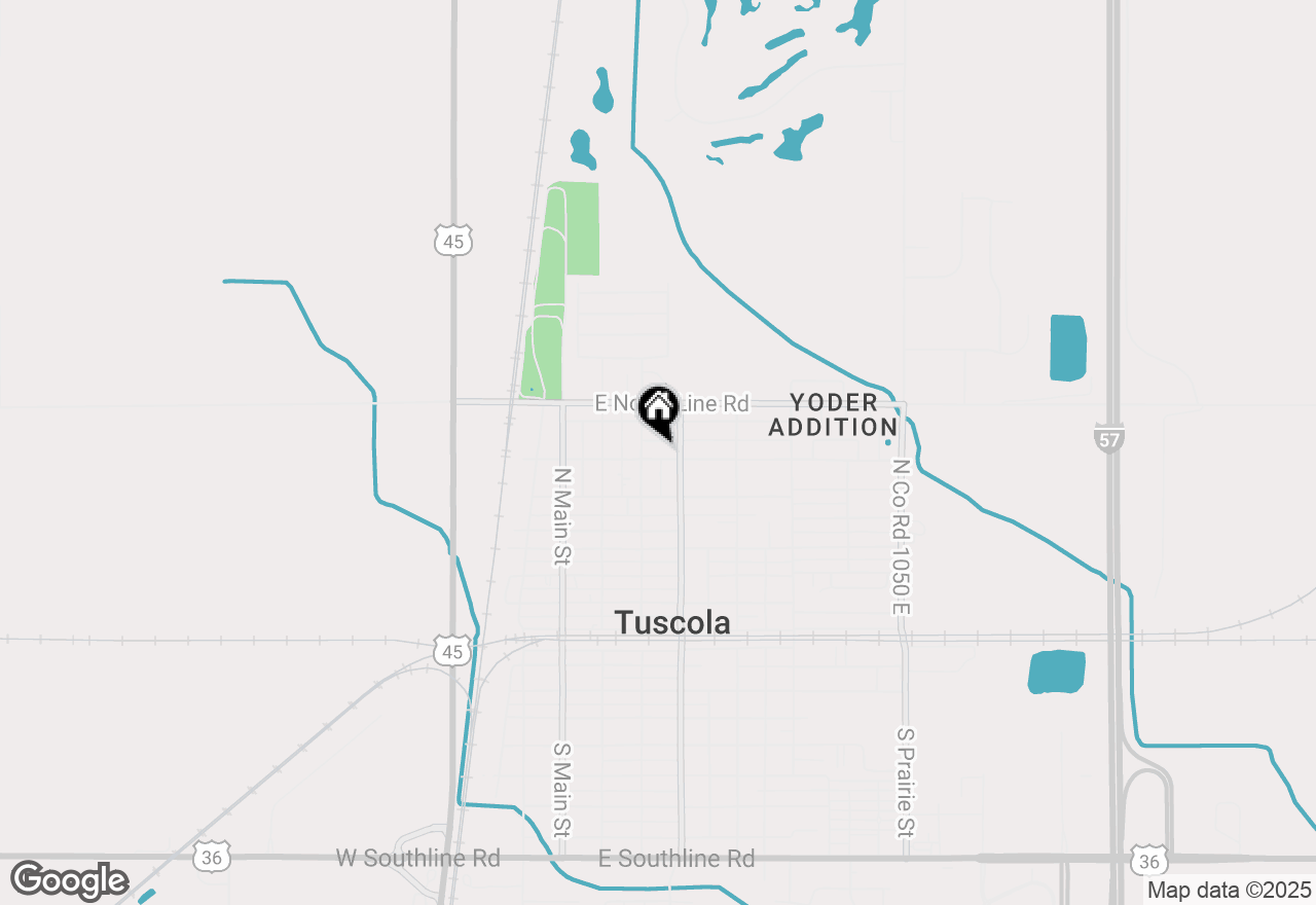 Map of 306 E Barker Street, Tuscola, IL 61953
