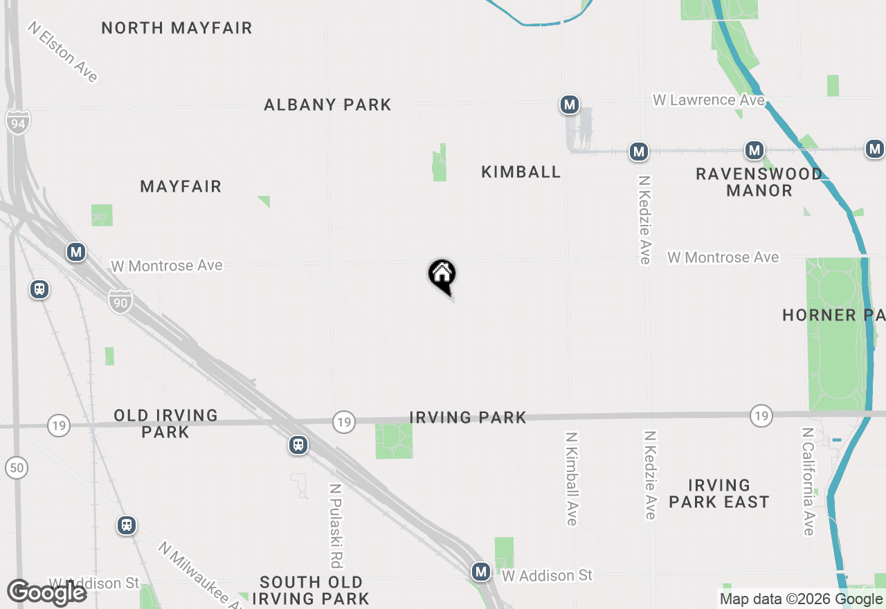 Map of (Address confidential), Chicago, Illinois 60618