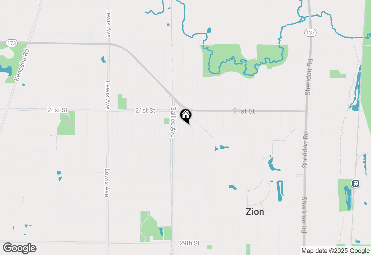 Map of 2203 Gilead Avenue, Zion, IL 60099