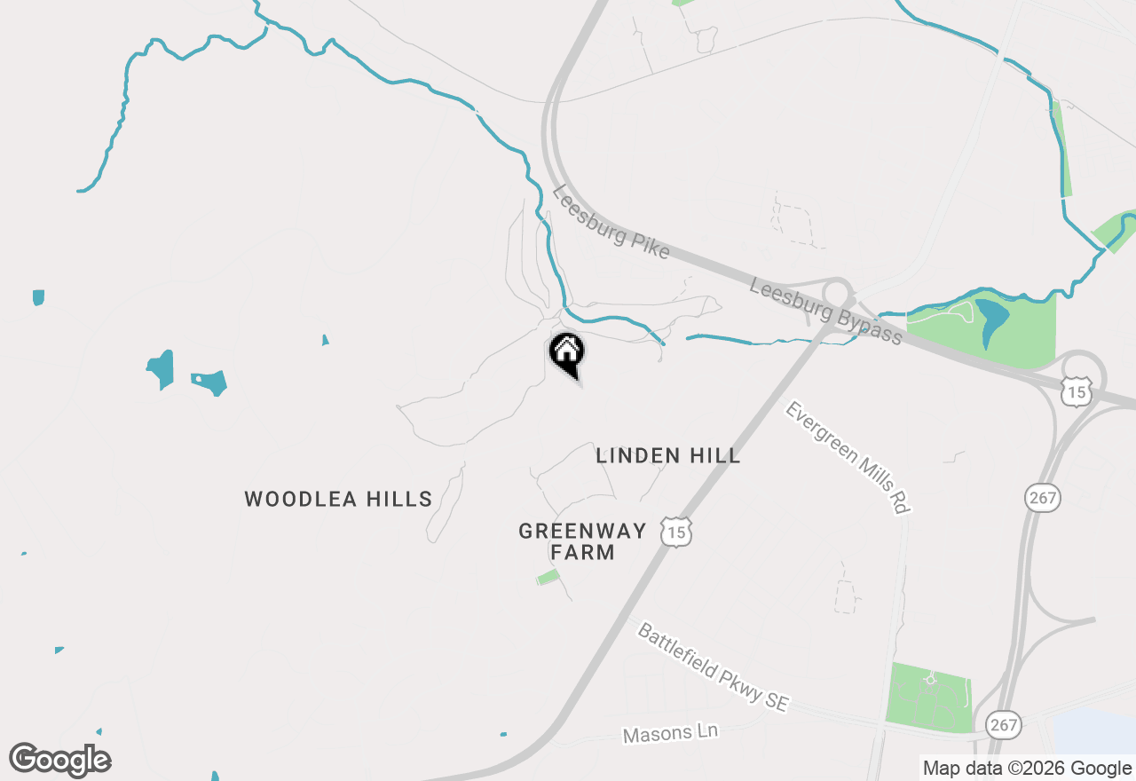 Map of 1106 Dailey Place Sw, Leesburg, VA 20175