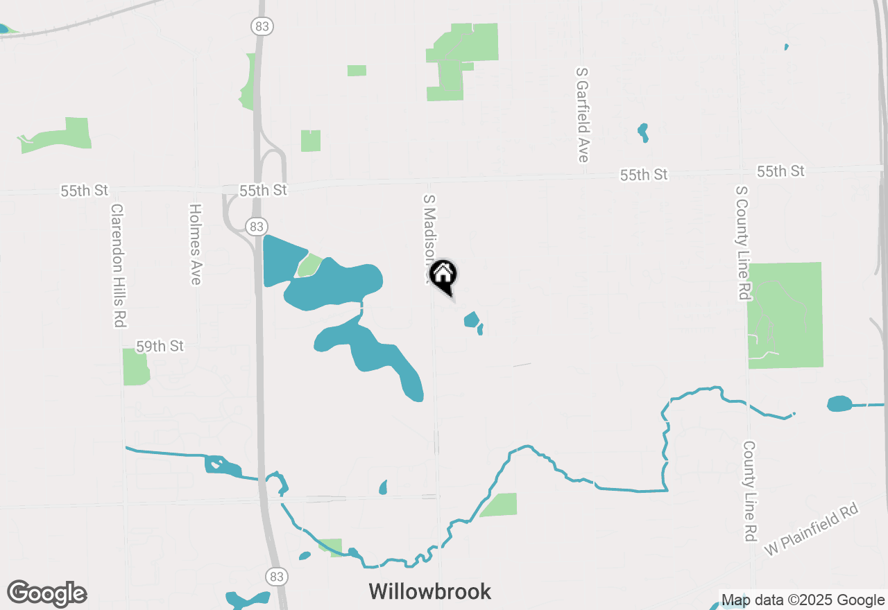 Map of 414 Ashbury Drive, Hinsdale, IL 60521