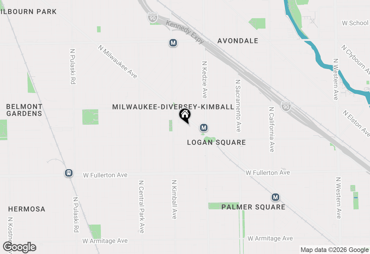 Map of 2649 N Spaulding Avenue #1E, Chicago, IL 60647