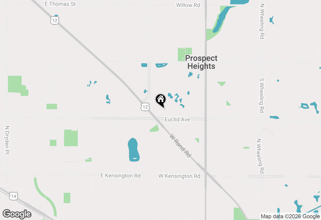 Map of 720 Creekside Drive #407B, Mount Prospect, IL 60056