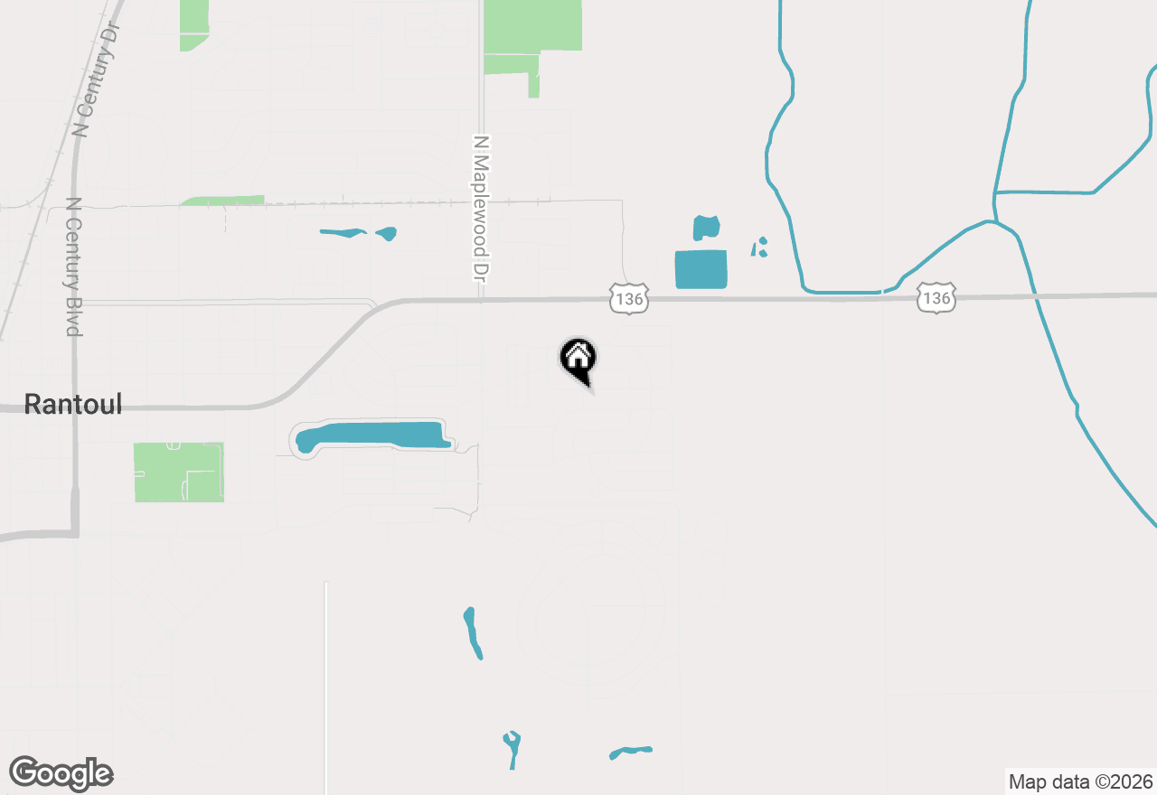 Map of 1605 Grange Drive, Rantoul, IL 61866