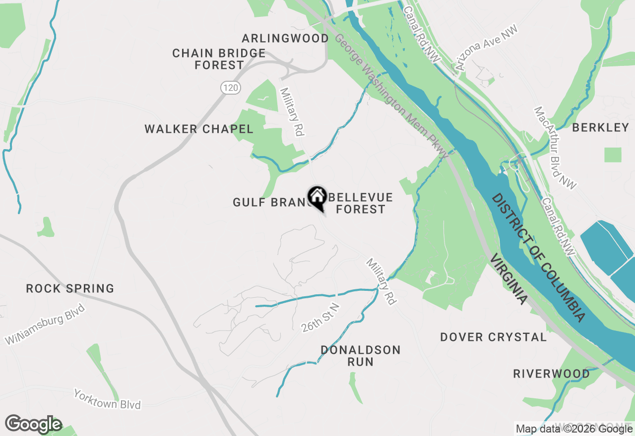 Map of 3400 Military Road, Arlington, VA 22207