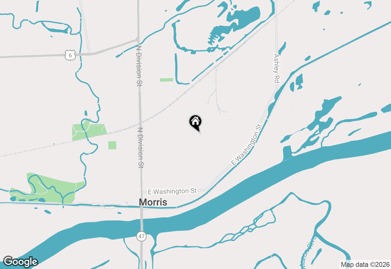 Map of 812 E Benton Street, Morris, IL 60450