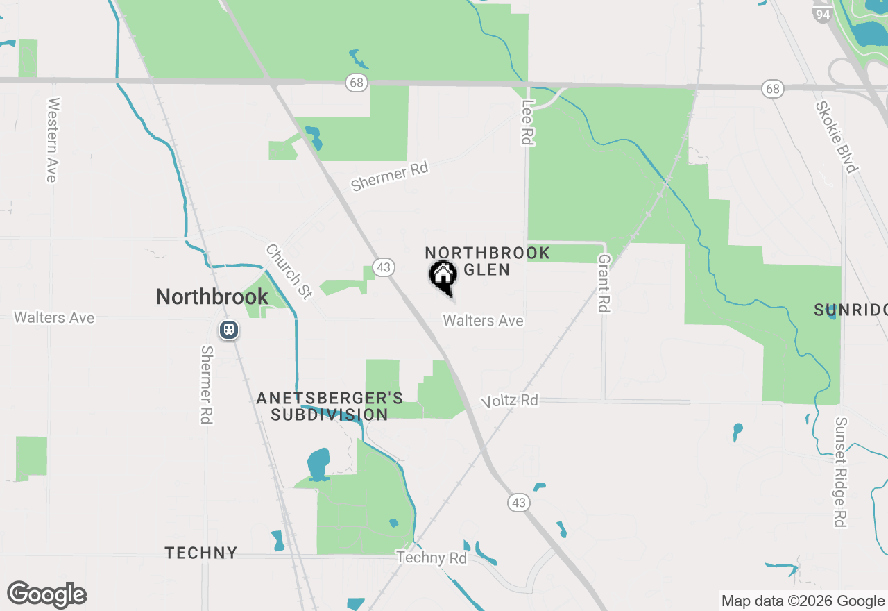 Map of 1401 Linden Road, Northbrook, IL 60062