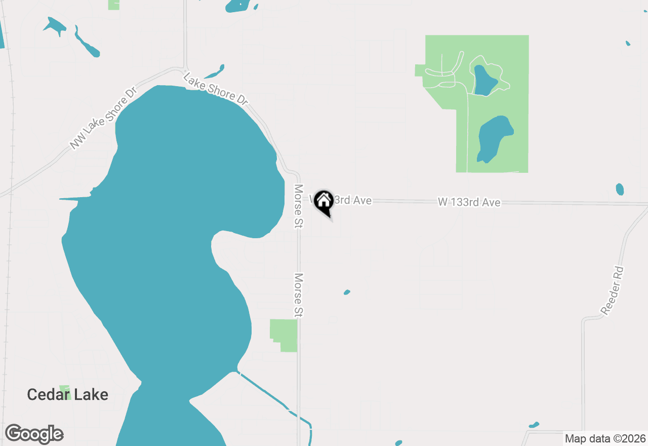Map of 13331 Lemoore Street, Cedar Lake, IN 46303
