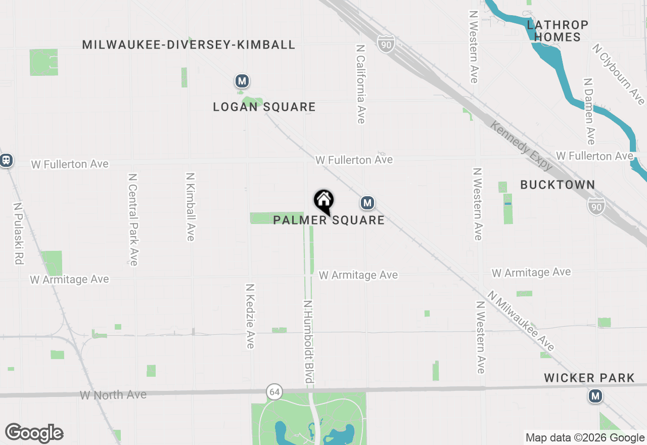 Map of 2912 W Shakespeare Avenue #2, Chicago, IL 60647