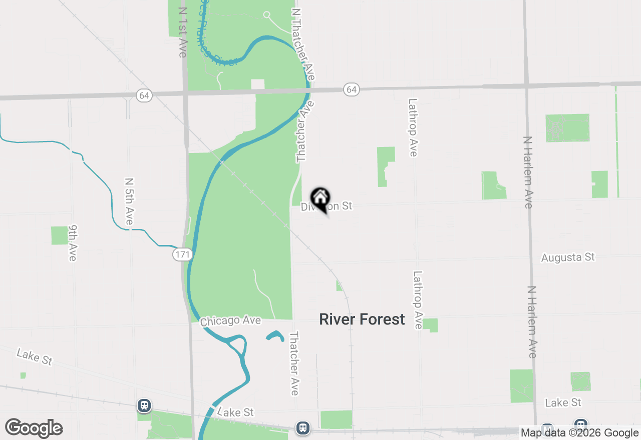 Map of (Address confidential), River Forest, Illinois 60305
