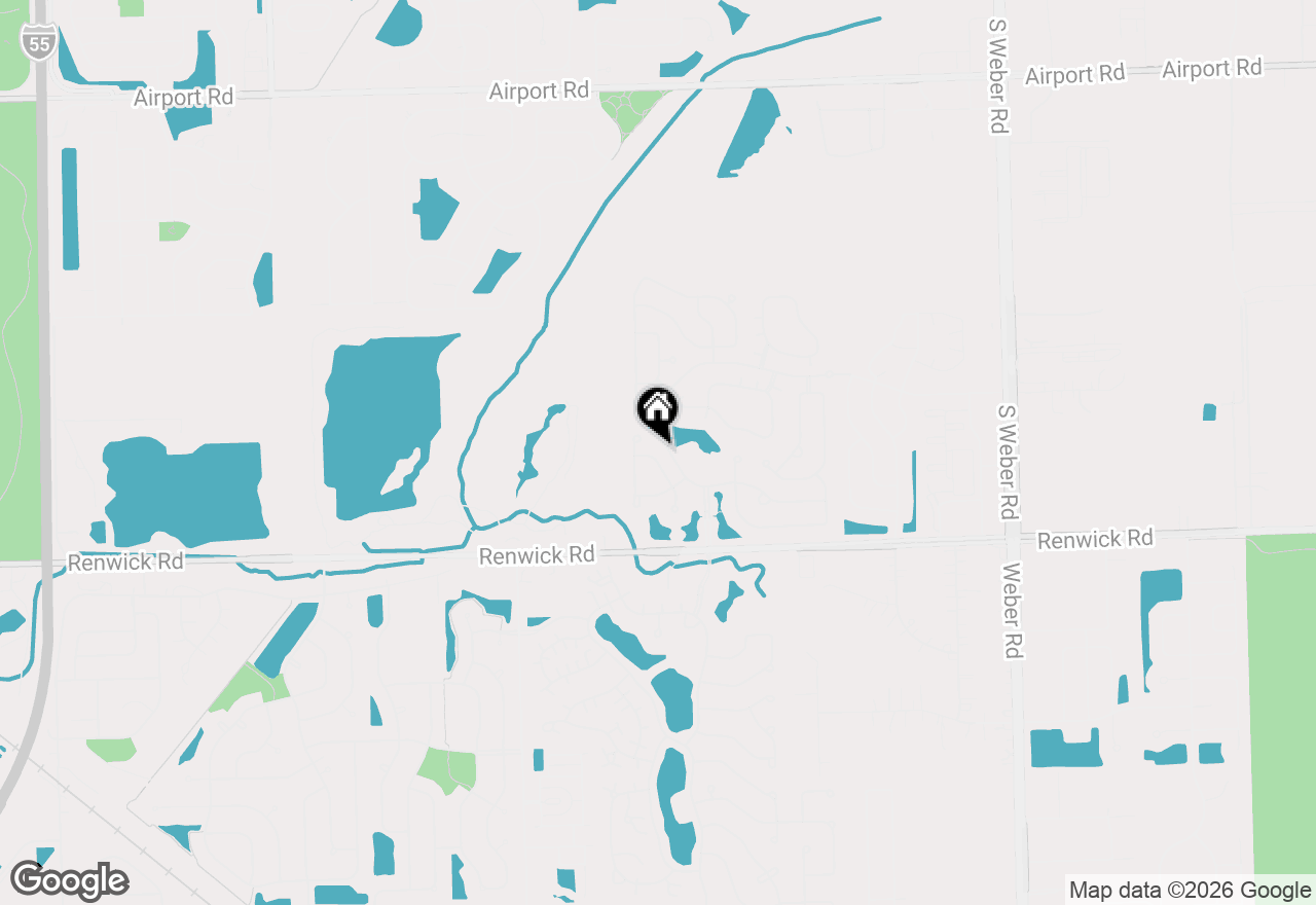 Map of 735 Pentwater Road, Romeoville, IL 60446