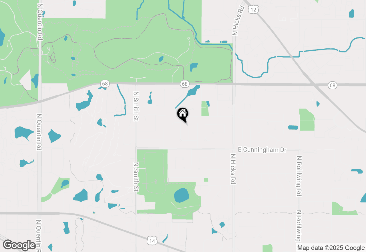 Map of 1147 N Pepper Tree Drive, Palatine, IL 60067