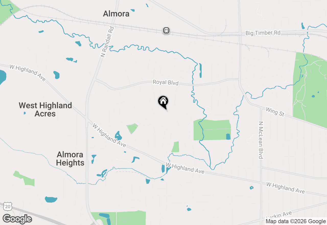 Map of 585 N Lyle Avenue, Elgin, IL 60123