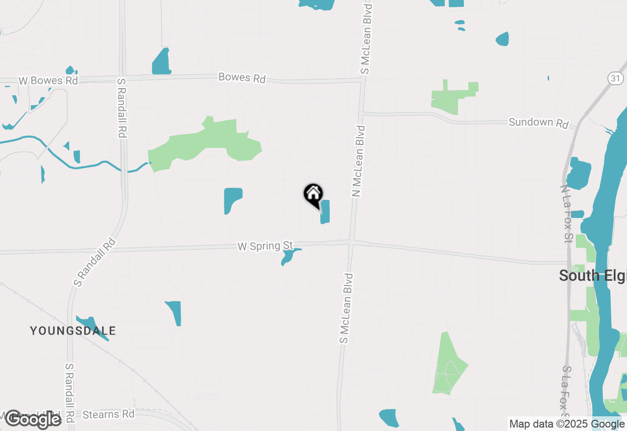 Map of 405 Lowell Drive, South Elgin, IL 60177