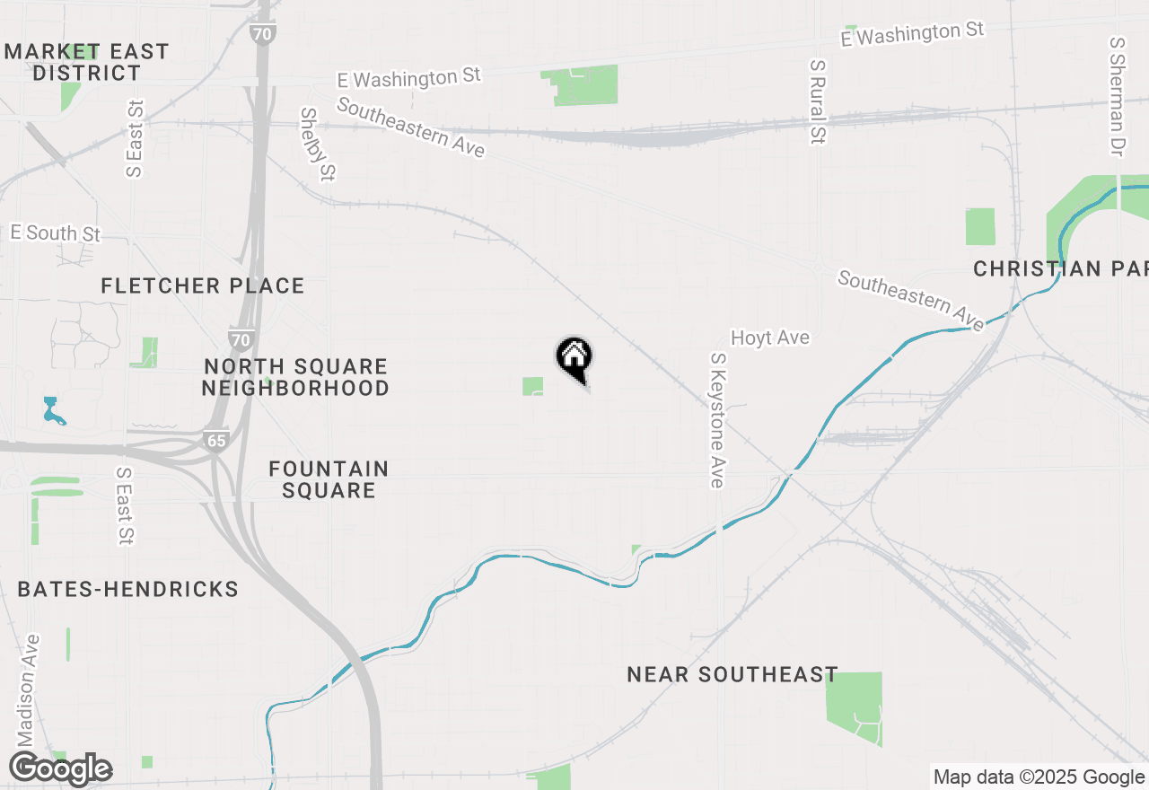 Map of 827 S Randolph Street, Indianapolis, IN 46203