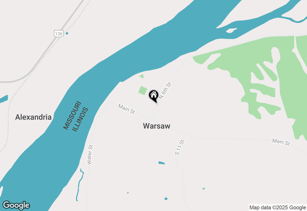 Map of 535 Jackson Street, Warsaw, IL 62379