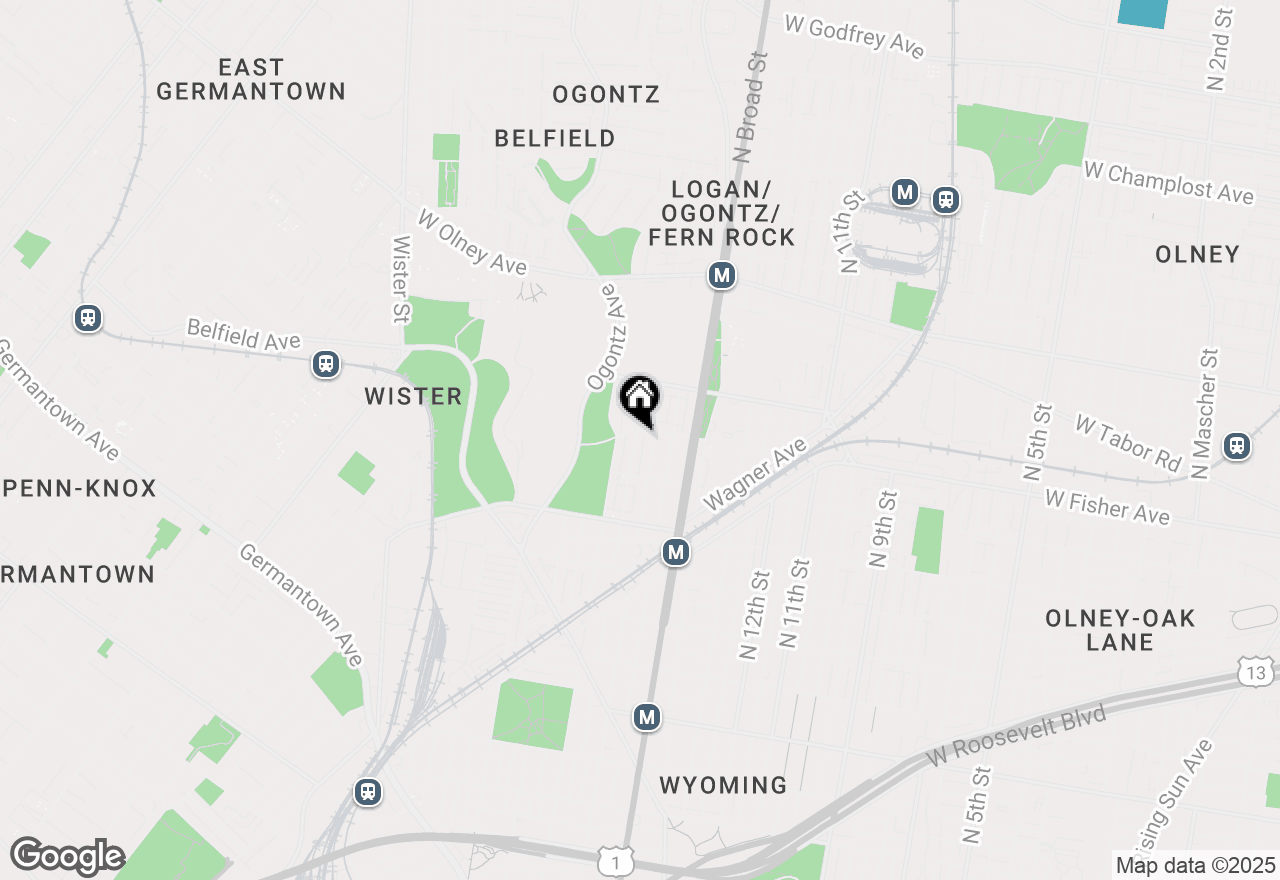 Map of 5253 N Sydenham Street, Philadelphia, PA 19141