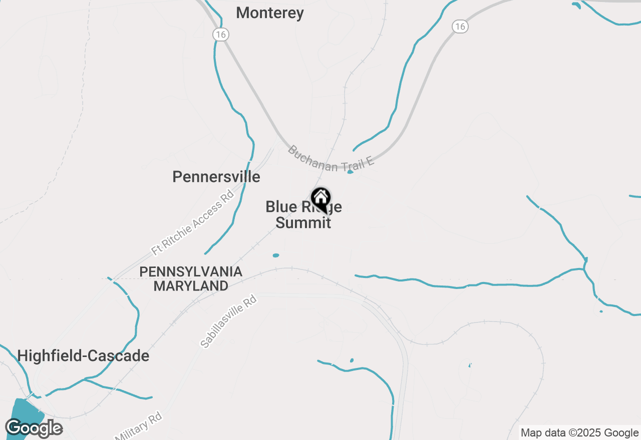 Map of 15336 Orchard Avenue, Blue Ridge Summit, PA 17214