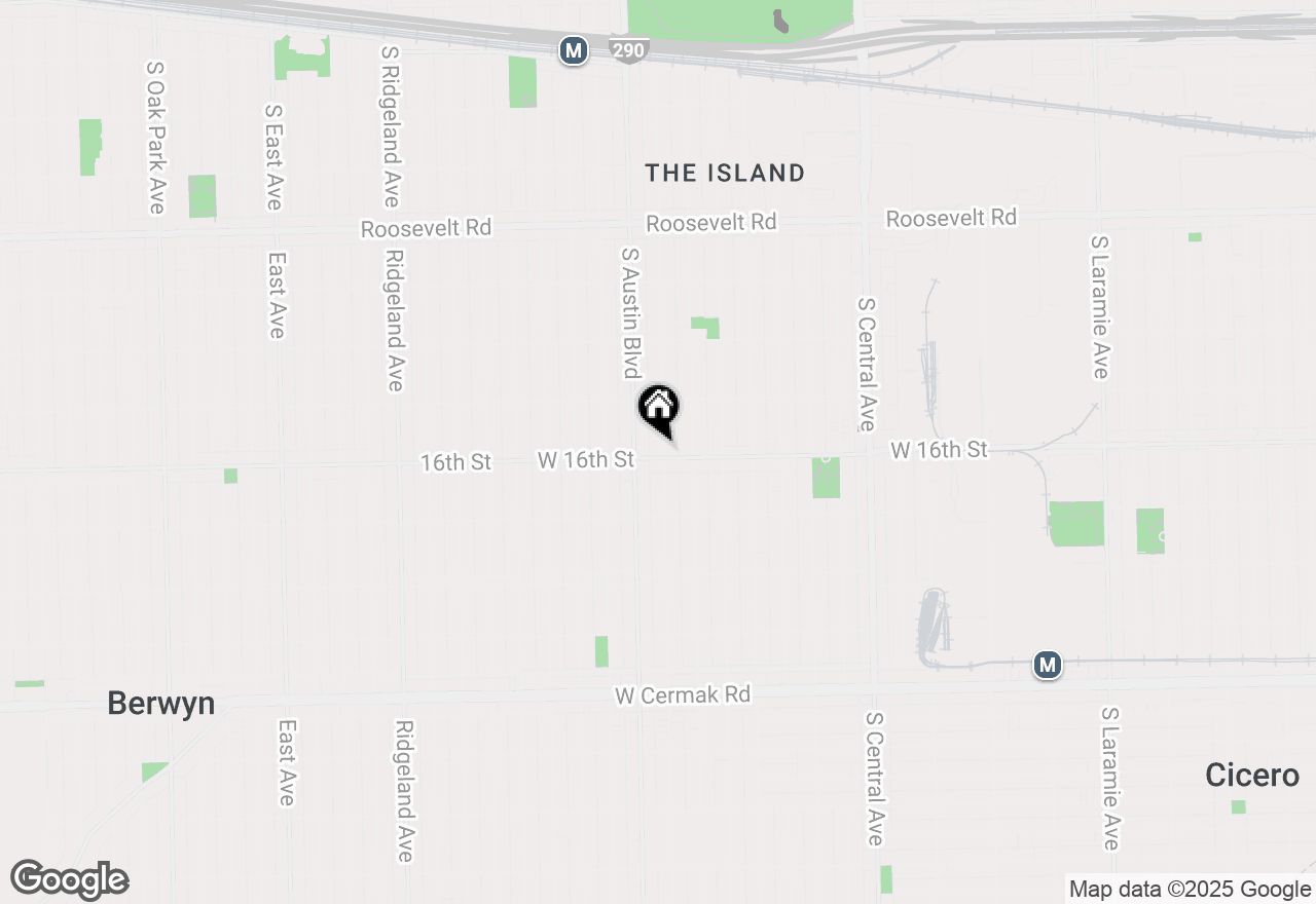 Map of 1540 S 59th Street #B, Cicero, IL 60804