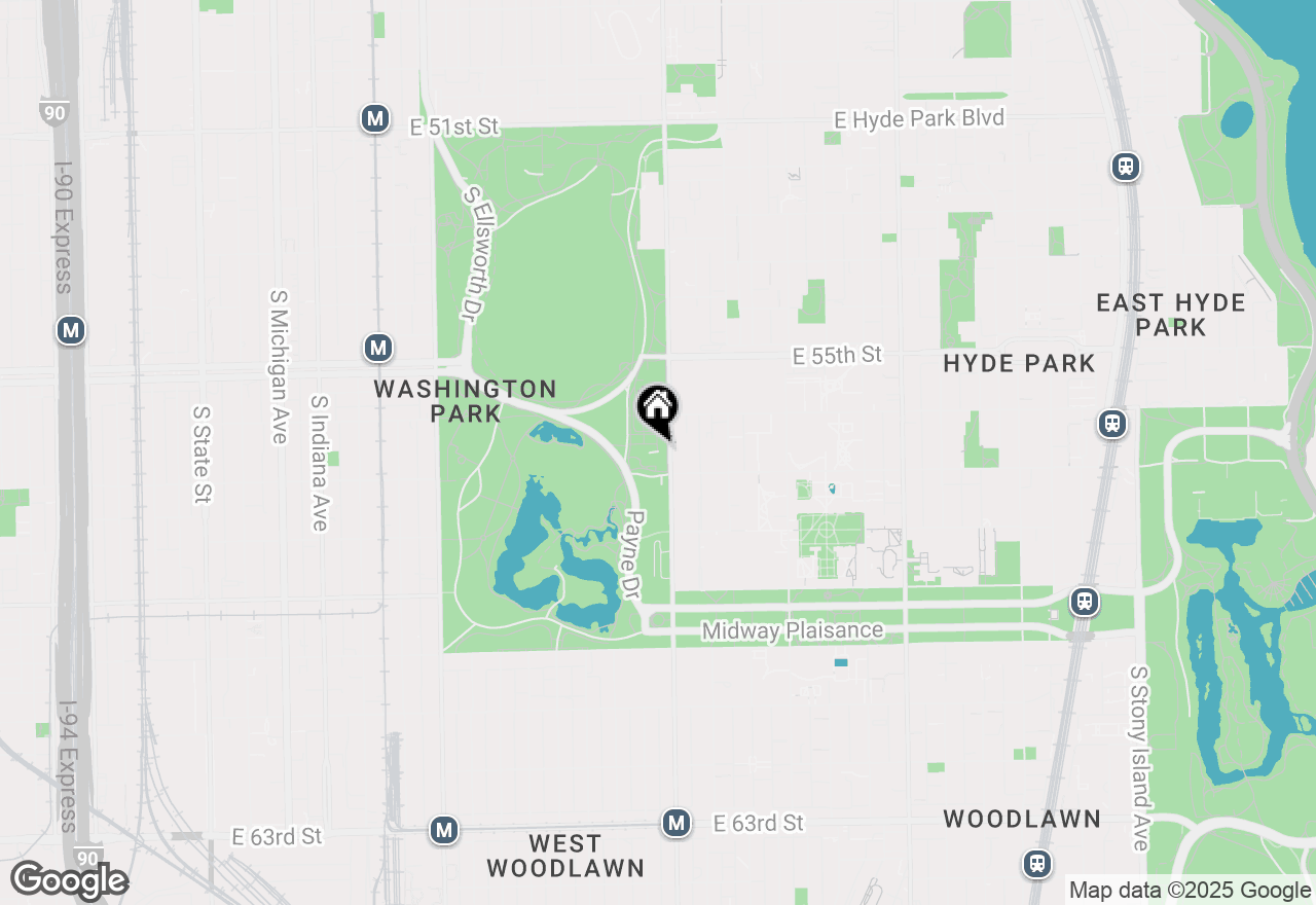 Map of 1308 E 56th Street #2, Chicago, IL 60637