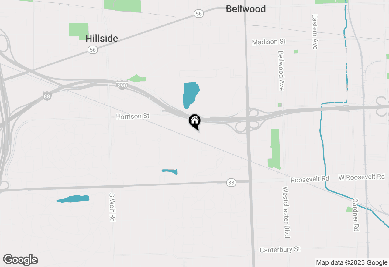 Map of 114 Oak Ridge Avenue, Hillside, IL 60162