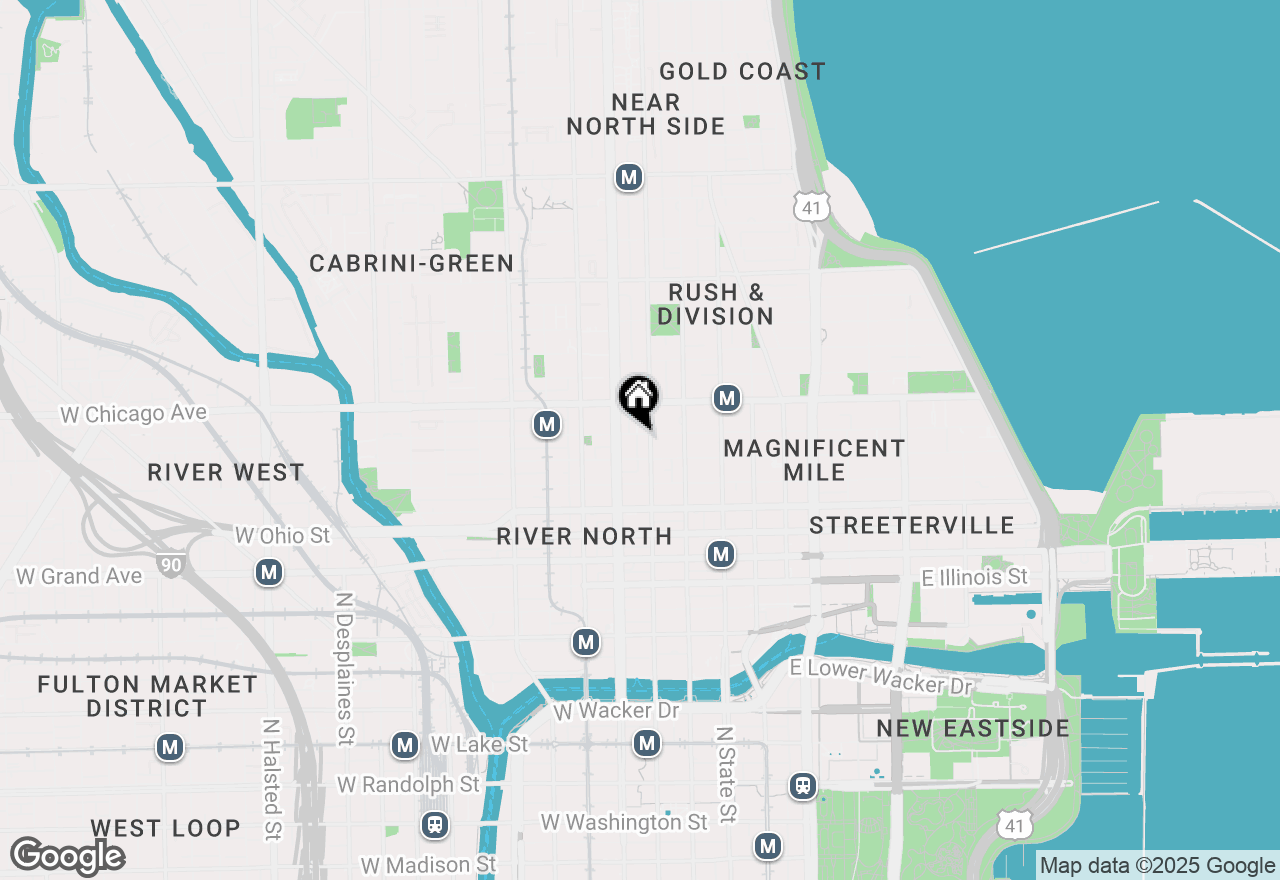Map of 101 W Superior Street #501, Chicago, IL 60654