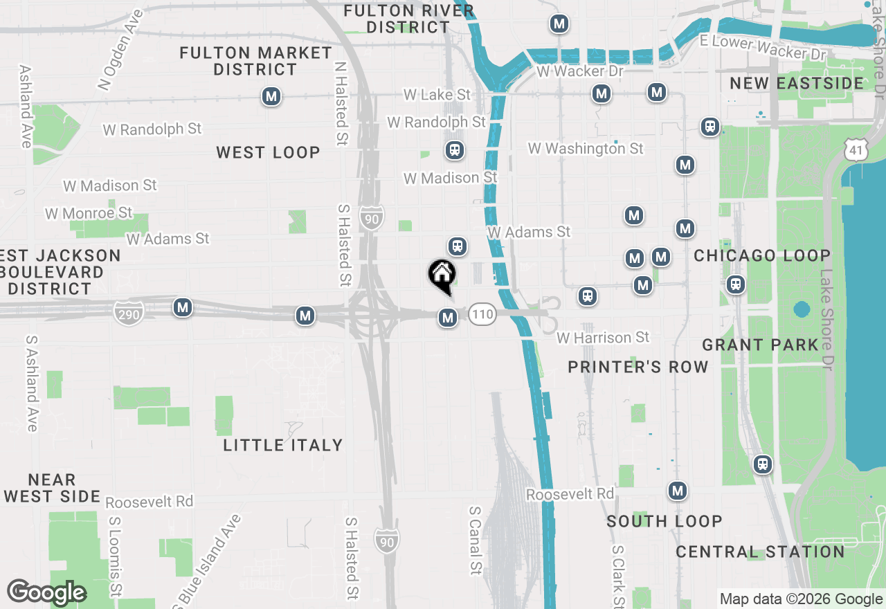 Map of 420 S Clinton Street #209, Chicago, IL 60607