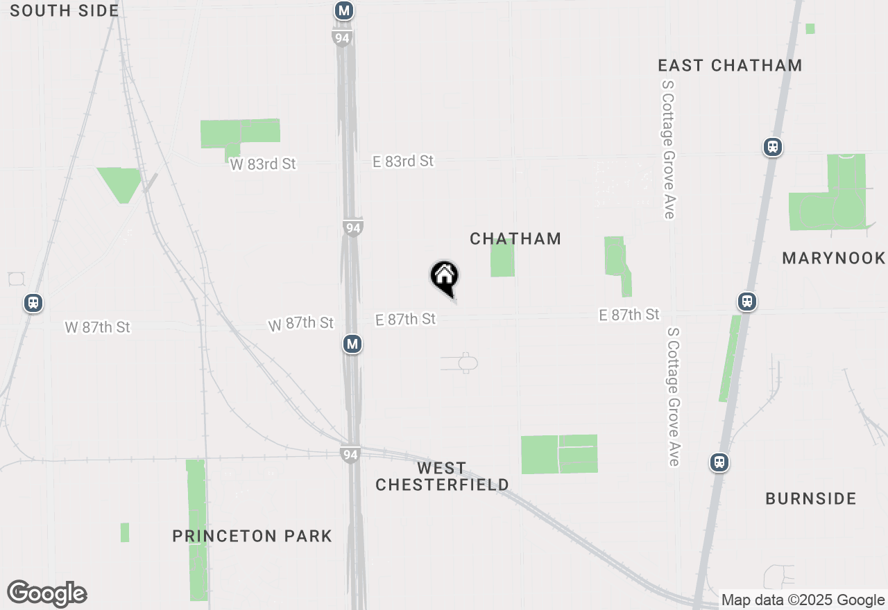 Map of (Address confidential), Chicago, Illinois 60619