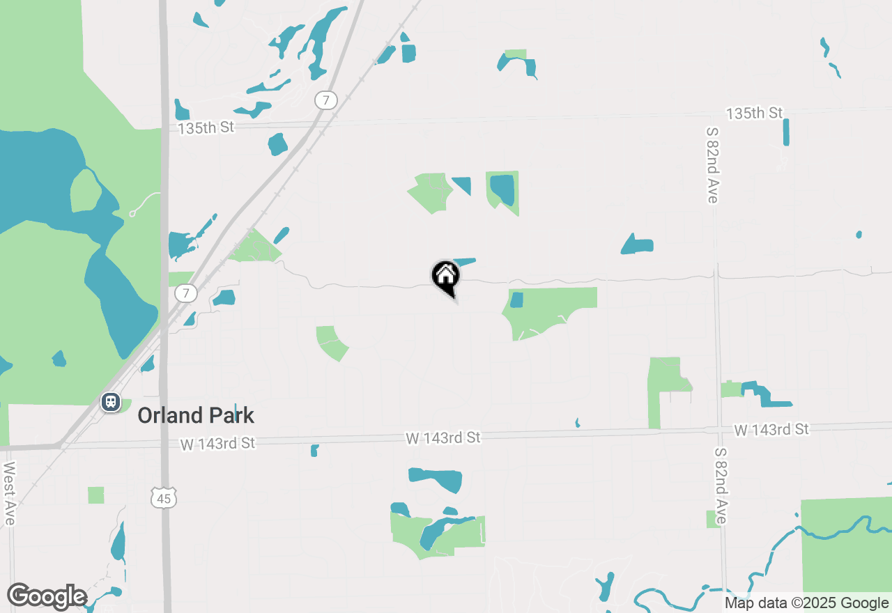 Map of 8834 W 140th Street #3A, Orland Park, IL 60462