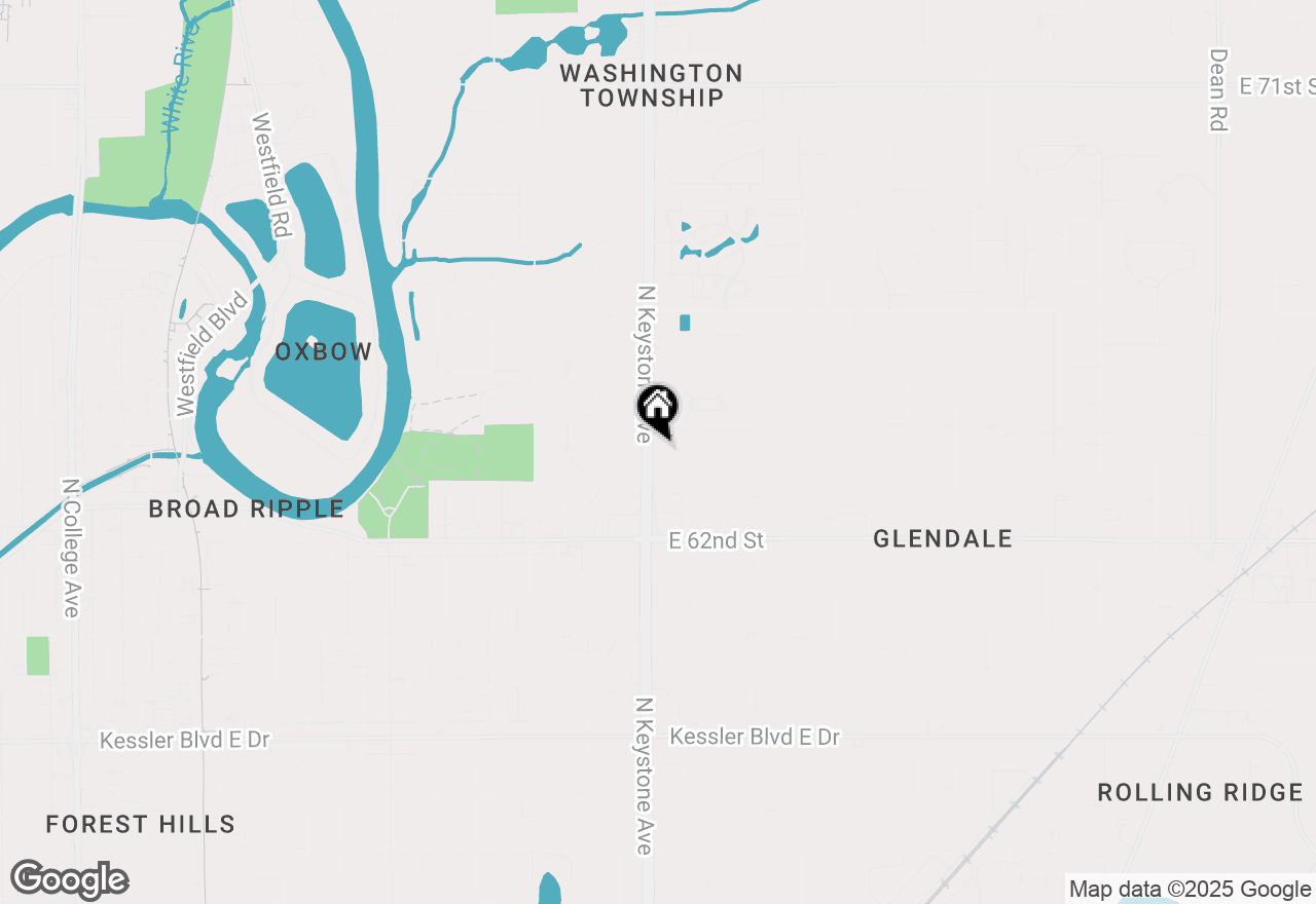 Map of 6327 N Keystone Avenue, Indianapolis, IN 46220