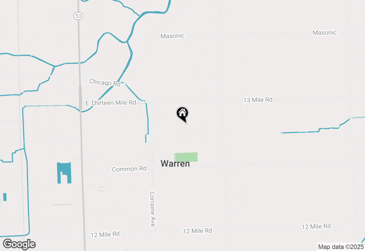 Map of 30571 Cedars Drive, Warren, MI 48093