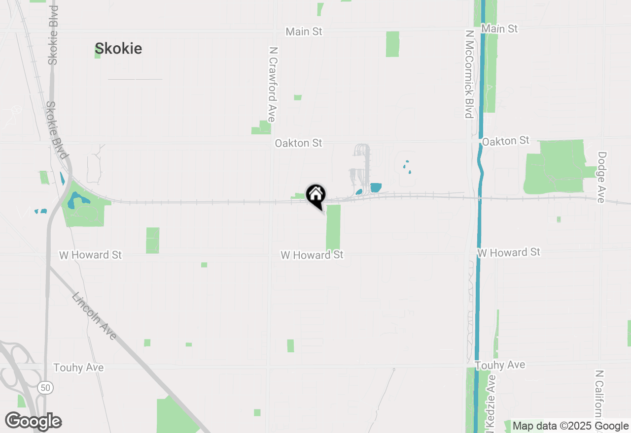 Map of 3823 Harvard Terrace, Skokie, IL 60076