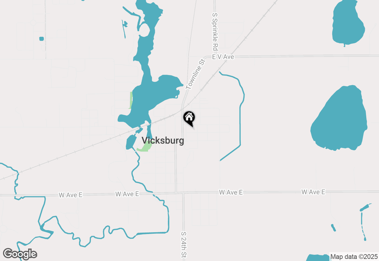 Map of 307 E State Street, Vicksburg, MI 49097