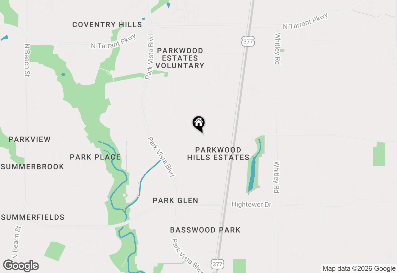 Map of 5528 Monthaven Drive, Fort Worth, TX 76137