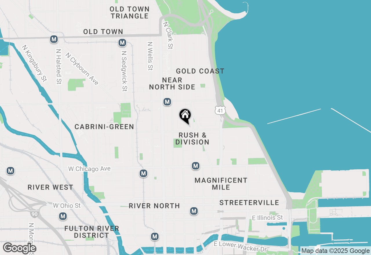 Map of 1007 N Dearborn Street, Chicago, IL 60610
