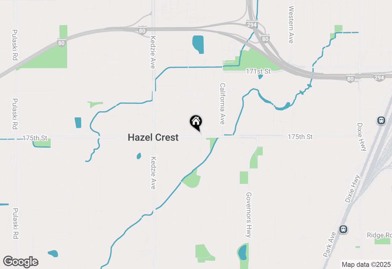 Map of 2912 175th Street, Hazel Crest, IL 60429