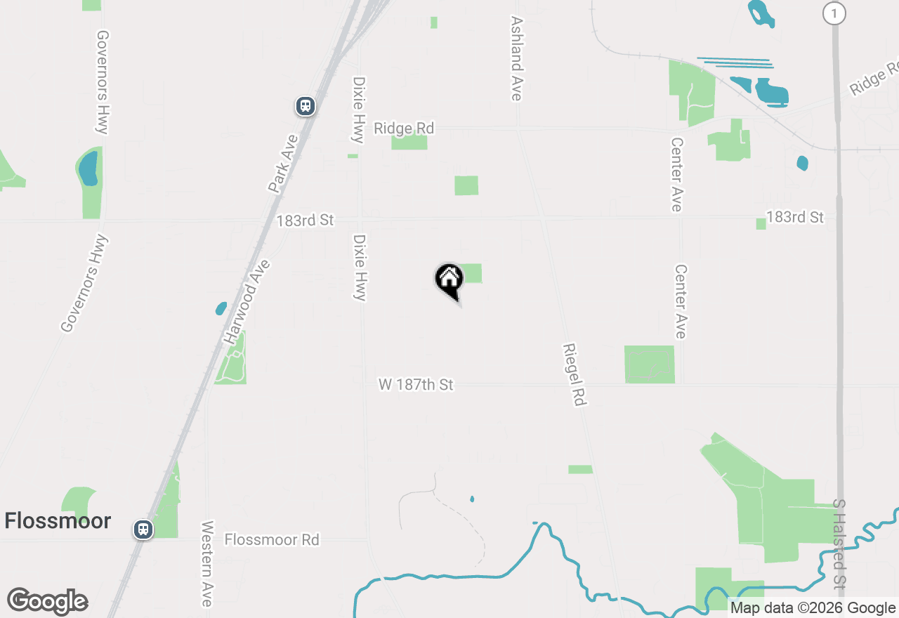 Map of 18515 Highland Avenue, Homewood, IL 60430